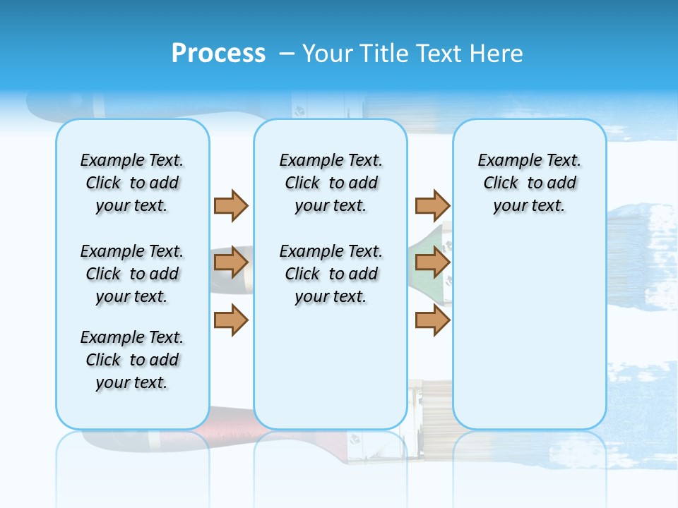 Bristle Draw White Background PowerPoint Template