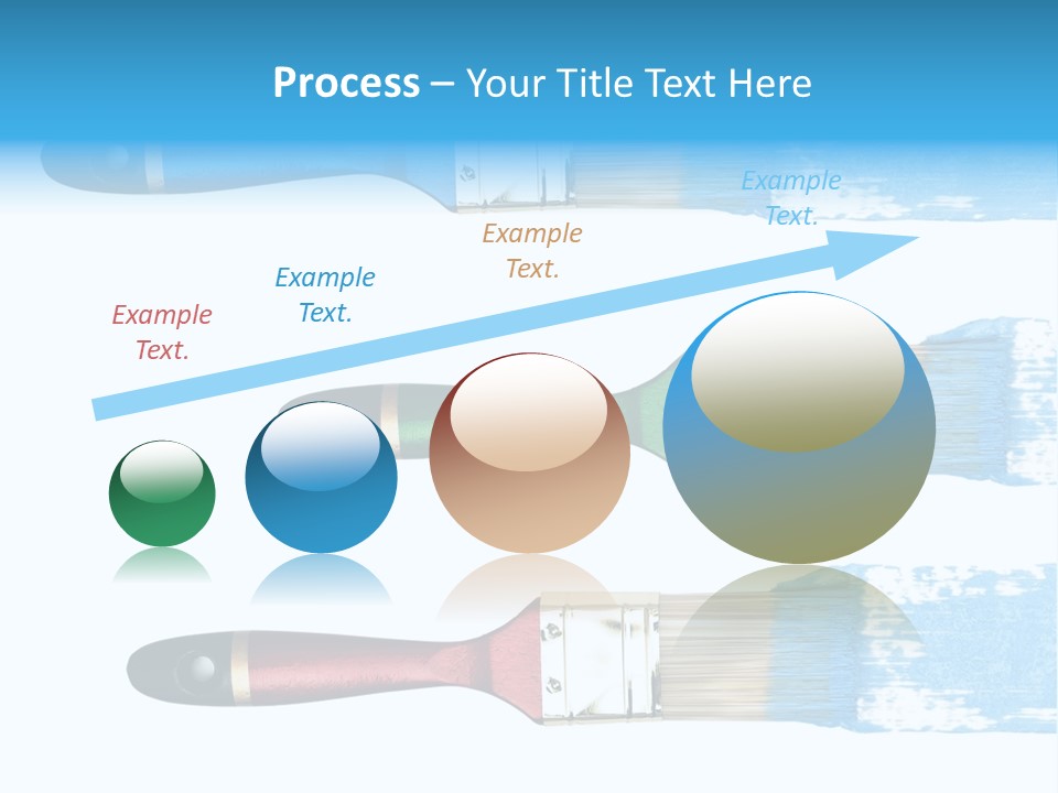 Bristle Draw White Background PowerPoint Template