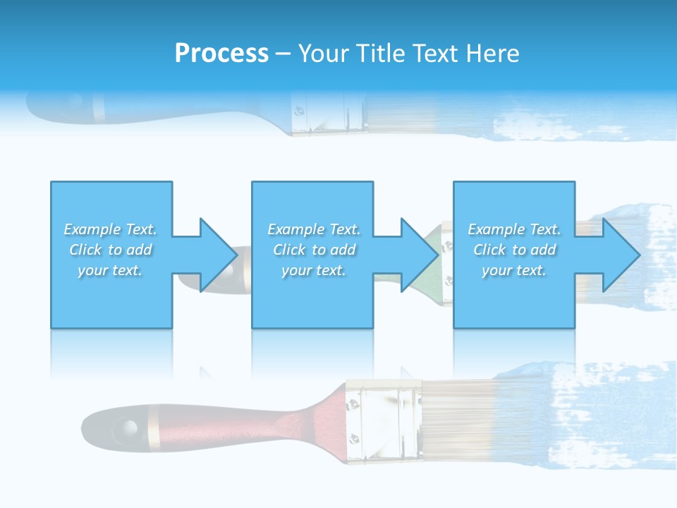 Bristle Draw White Background PowerPoint Template