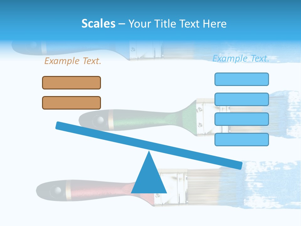 Bristle Draw White Background PowerPoint Template