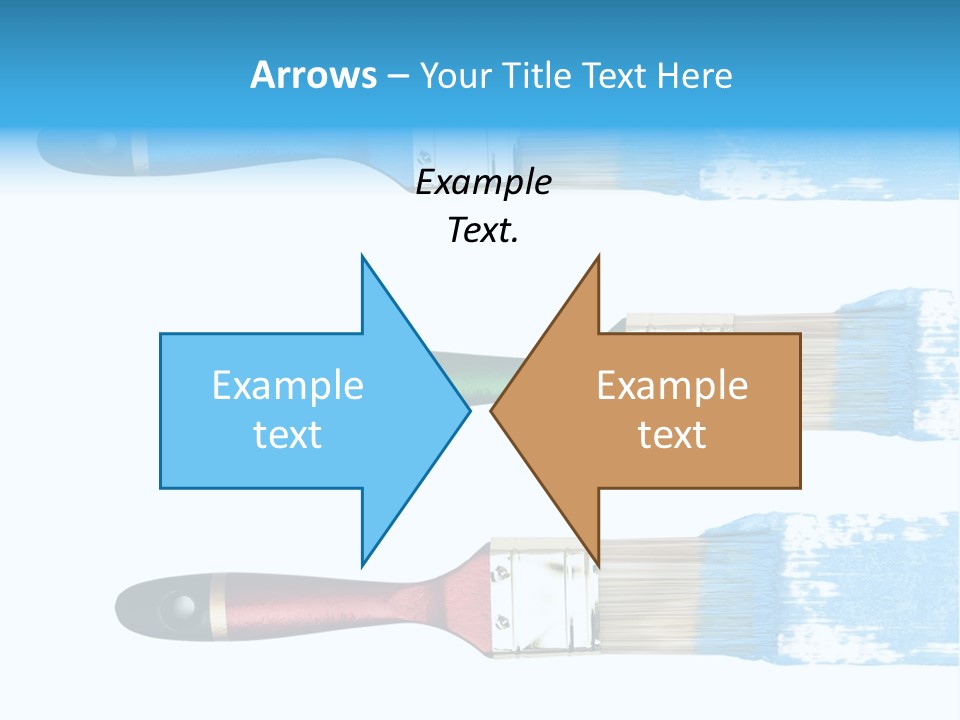 Bristle Draw White Background PowerPoint Template