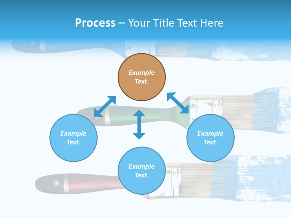 Bristle Draw White Background PowerPoint Template