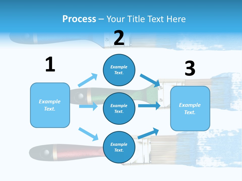 Bristle Draw White Background PowerPoint Template