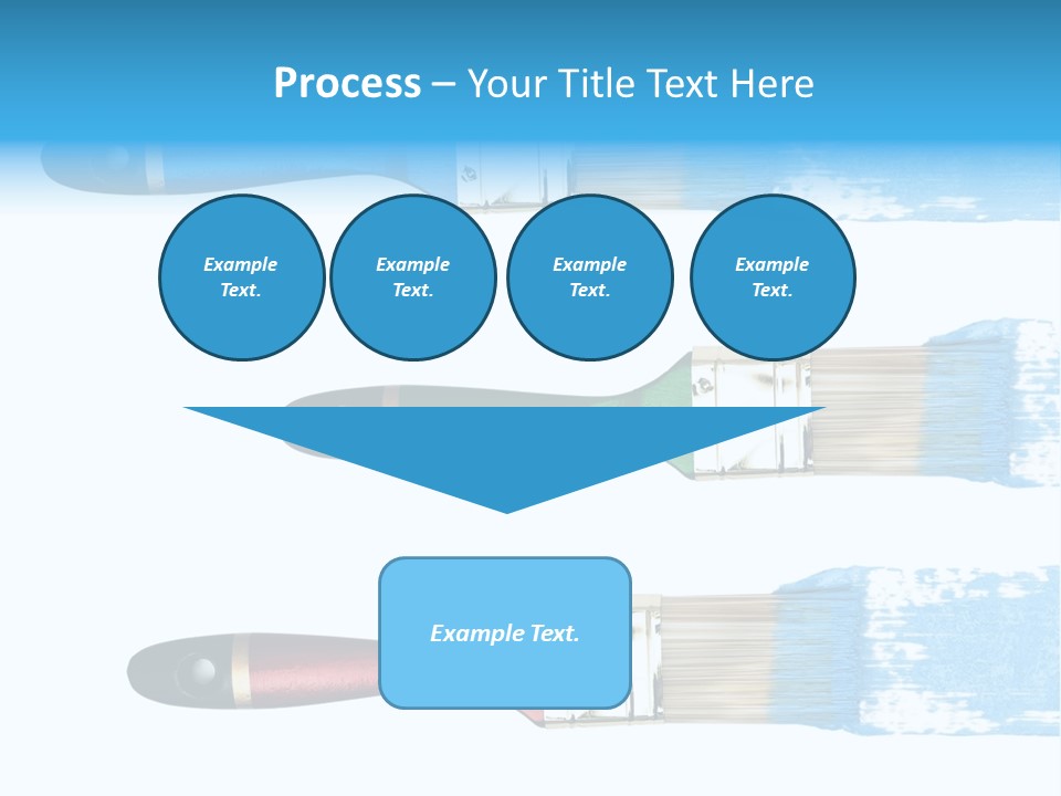 Bristle Draw White Background PowerPoint Template