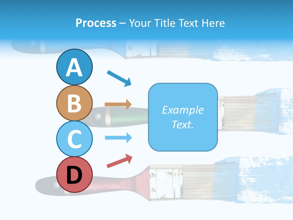 Bristle Draw White Background PowerPoint Template