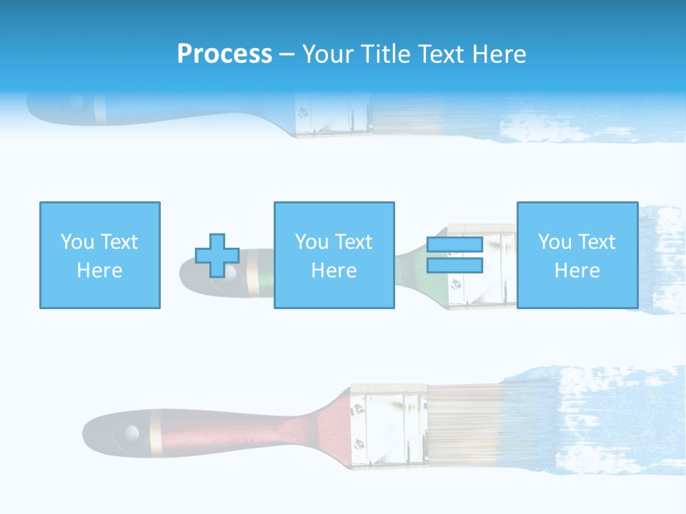 Bristle Draw White Background PowerPoint Template