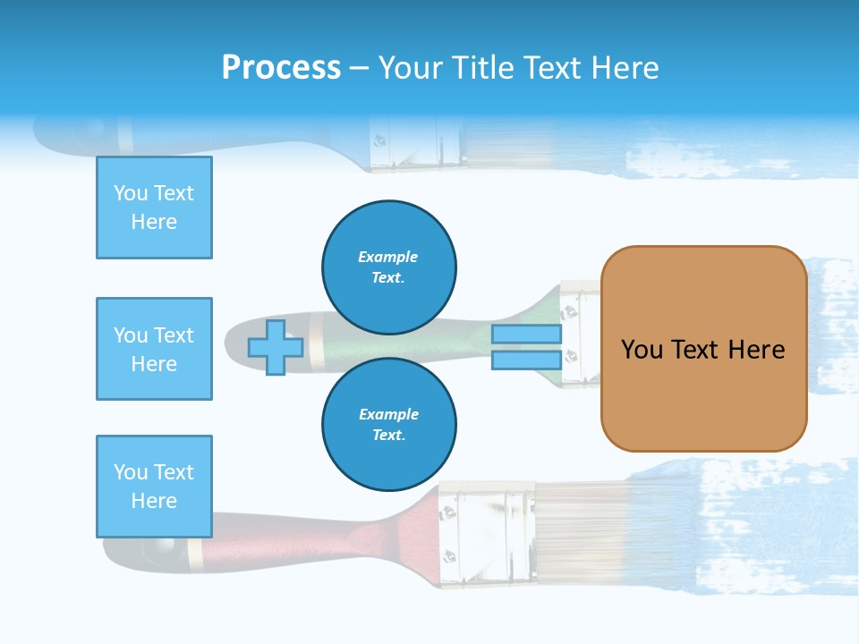 Bristle Draw White Background PowerPoint Template