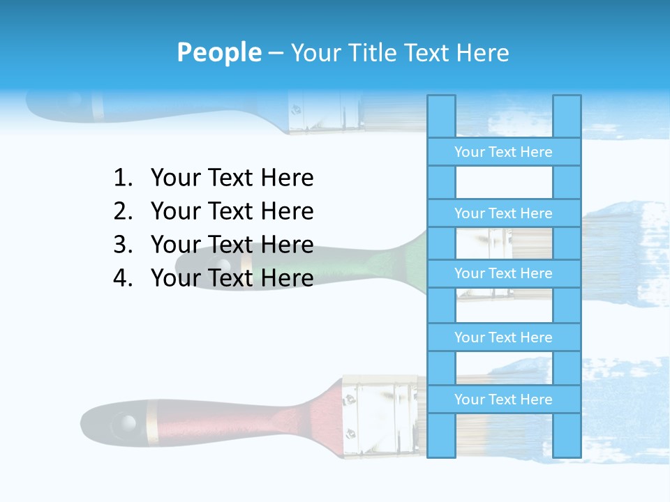 Bristle Draw White Background PowerPoint Template
