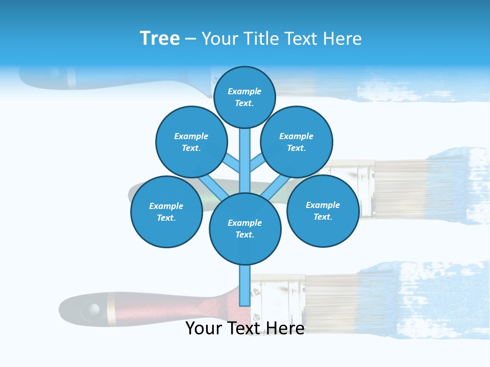 Bristle Draw White Background PowerPoint Template