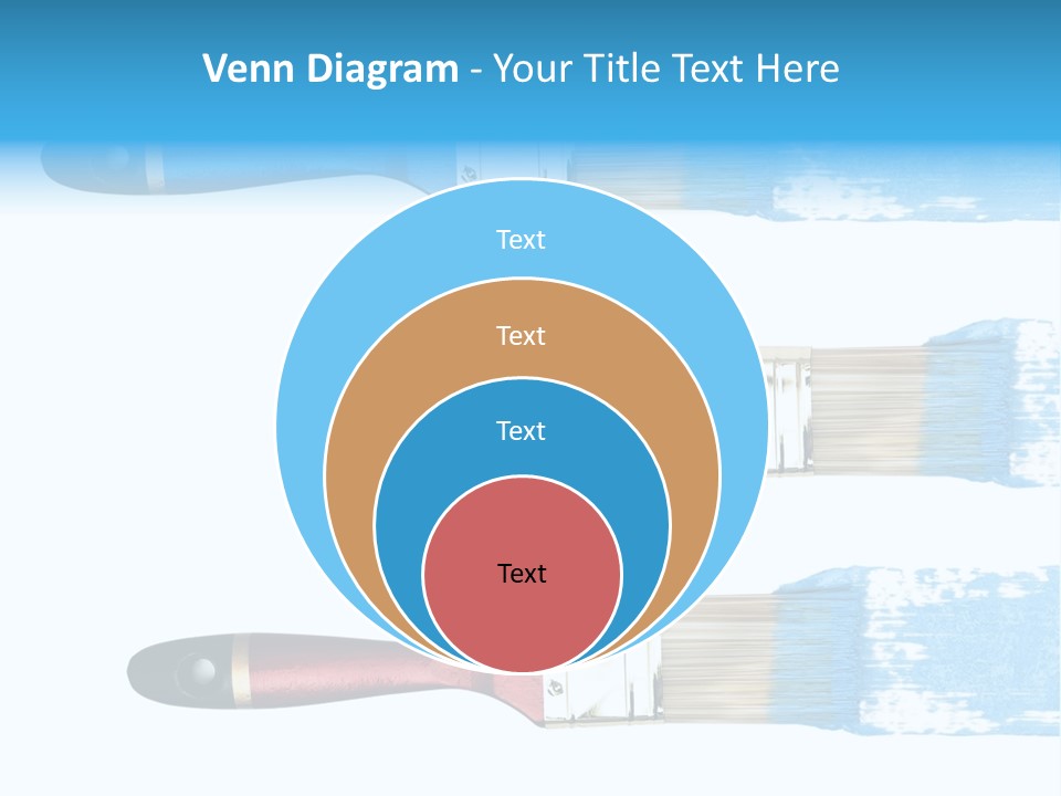 Bristle Draw White Background PowerPoint Template