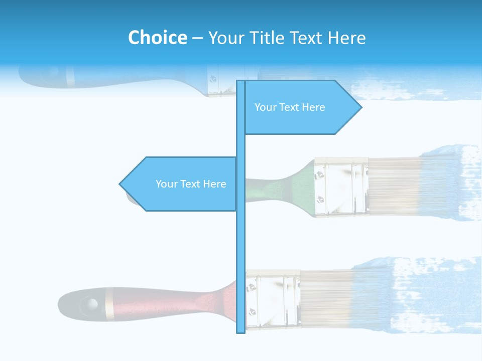 Bristle Draw White Background PowerPoint Template