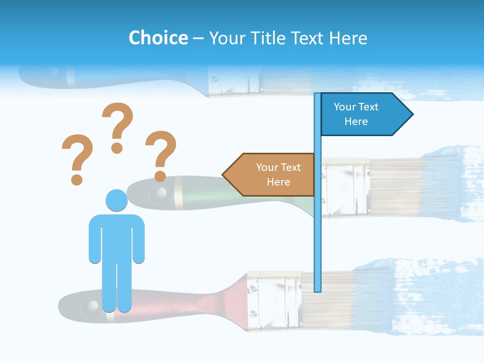 Bristle Draw White Background PowerPoint Template