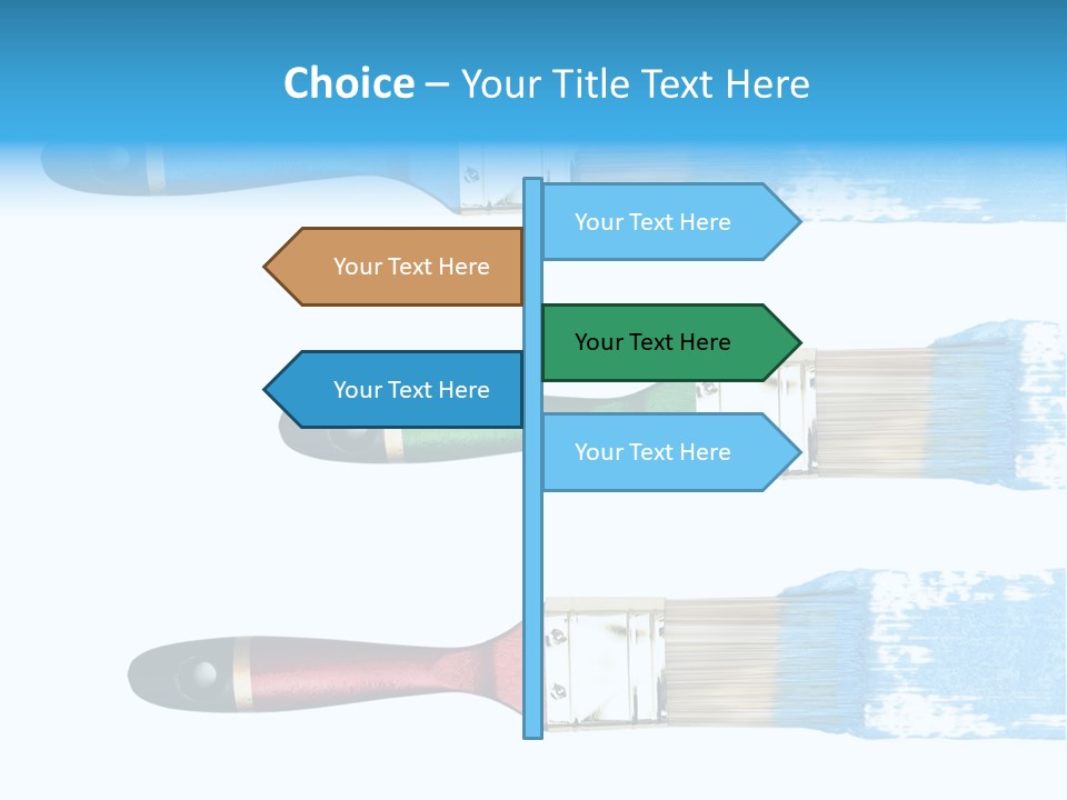 Bristle Draw White Background PowerPoint Template