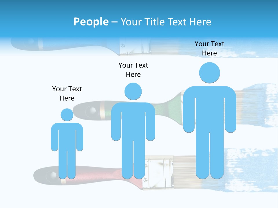 Bristle Draw White Background PowerPoint Template