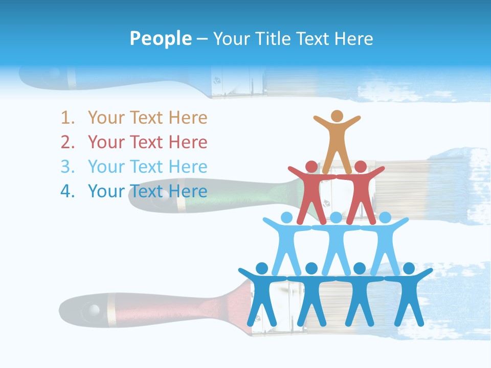 Bristle Draw White Background PowerPoint Template