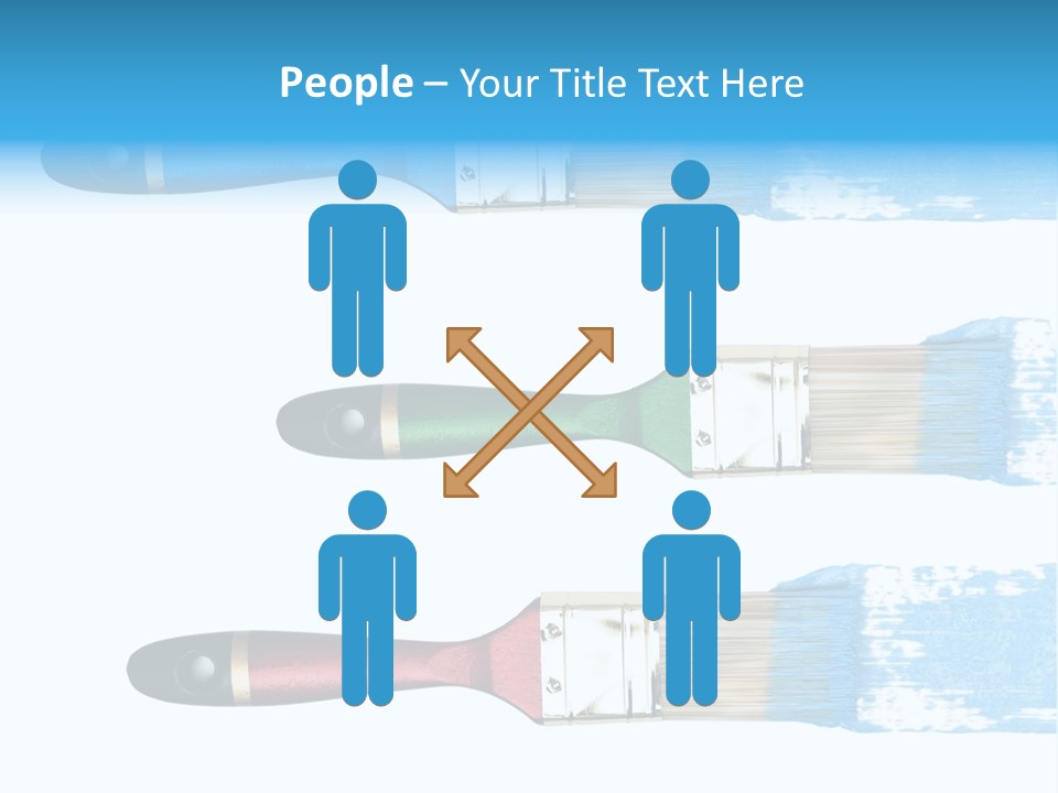 Bristle Draw White Background PowerPoint Template