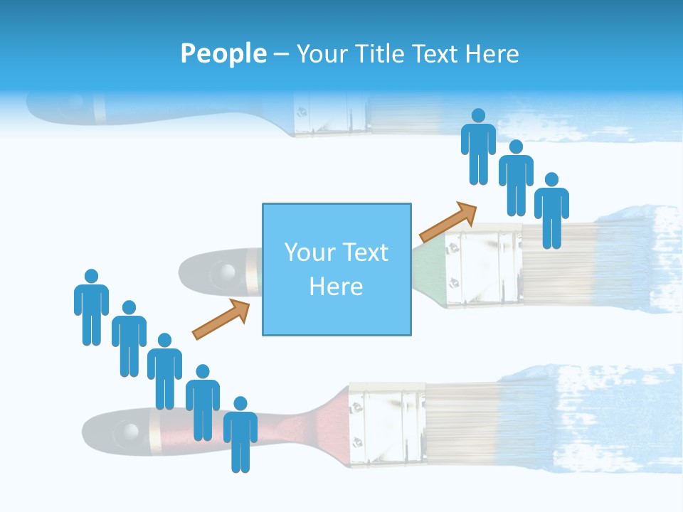 Bristle Draw White Background PowerPoint Template