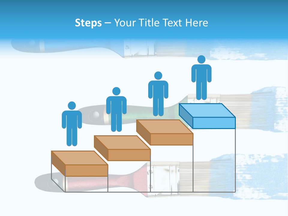 Bristle Draw White Background PowerPoint Template