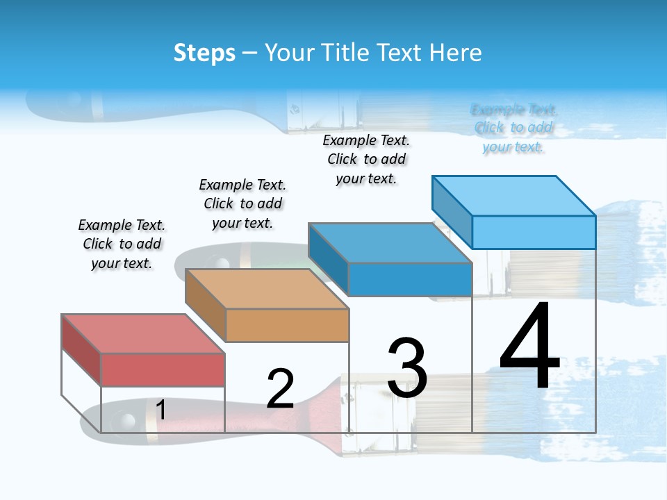 Bristle Draw White Background PowerPoint Template