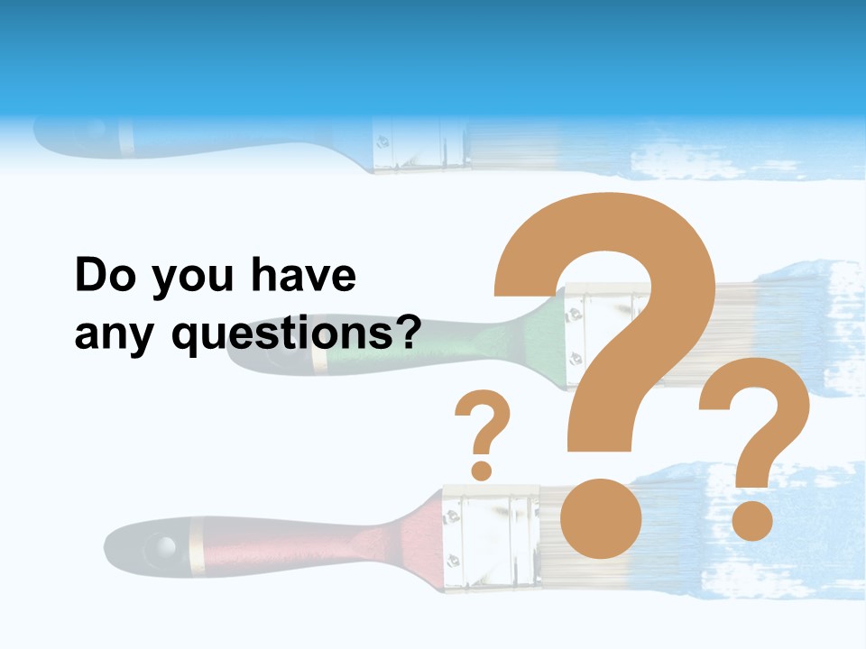 Bristle Draw White Background PowerPoint Template