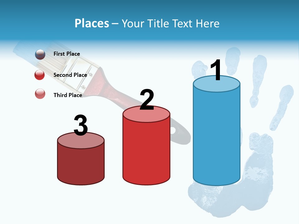 Symbol Fingerprint Drawing PowerPoint Template