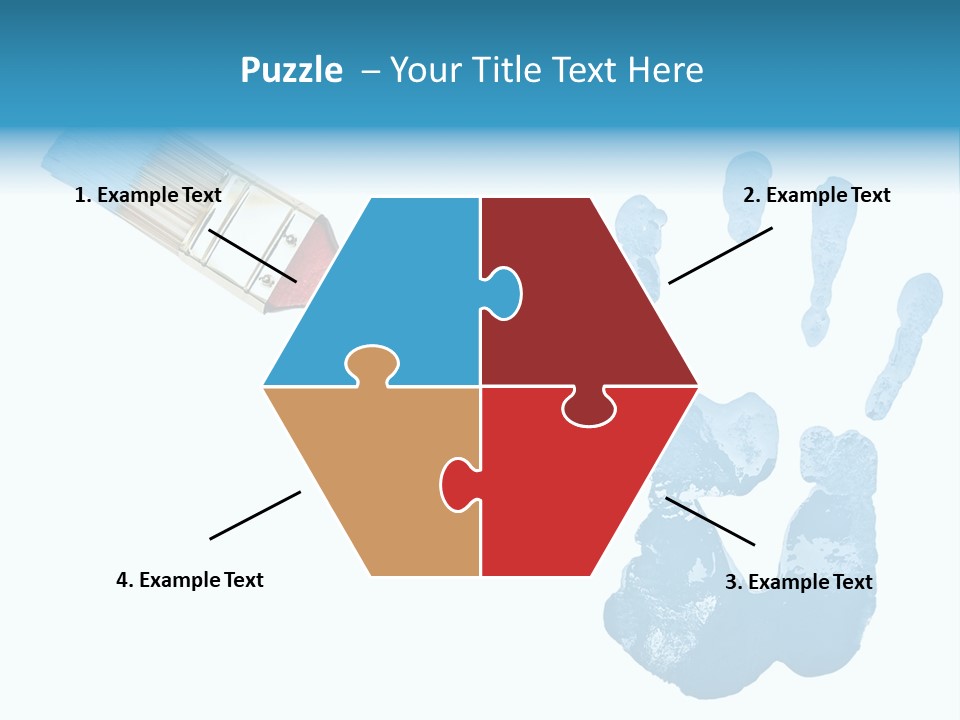 Symbol Fingerprint Drawing PowerPoint Template