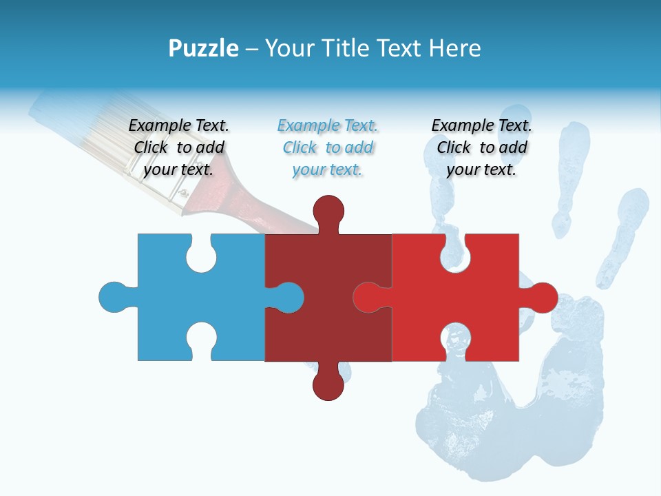 Symbol Fingerprint Drawing PowerPoint Template