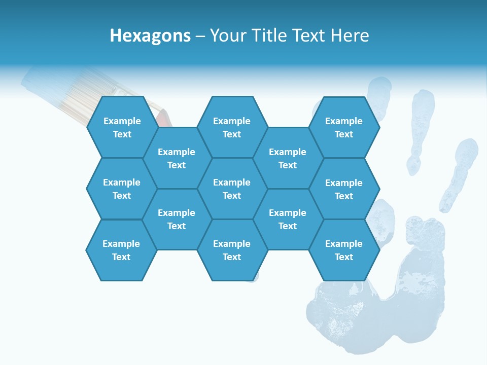 Symbol Fingerprint Drawing PowerPoint Template