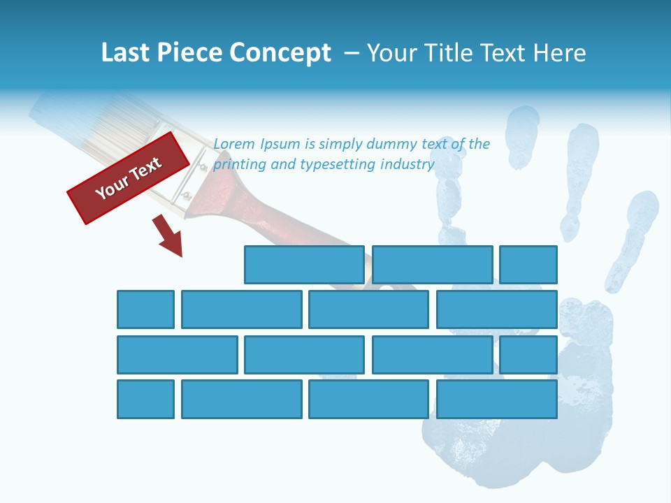 Symbol Fingerprint Drawing PowerPoint Template
