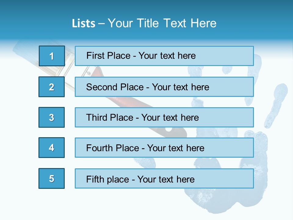 Symbol Fingerprint Drawing PowerPoint Template
