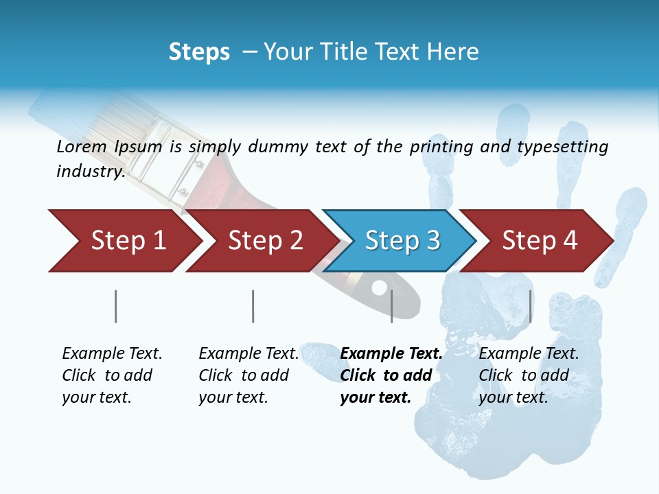 Symbol Fingerprint Drawing PowerPoint Template