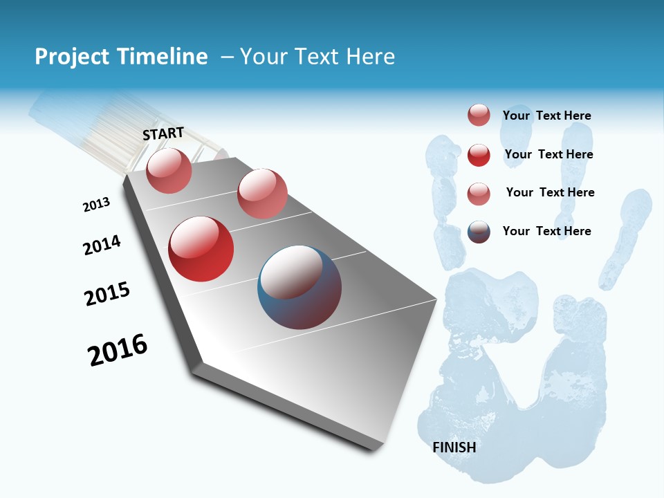 Symbol Fingerprint Drawing PowerPoint Template