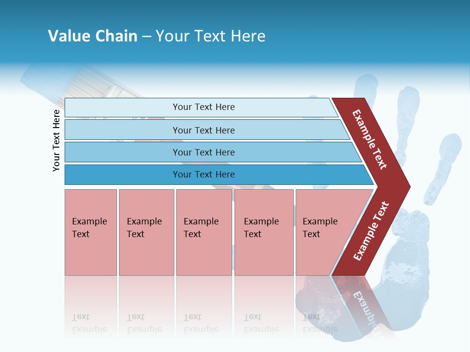 Symbol Fingerprint Drawing PowerPoint Template
