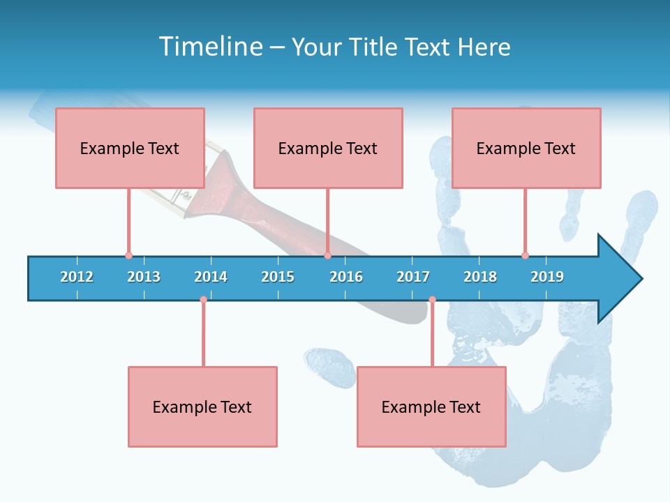 Symbol Fingerprint Drawing PowerPoint Template