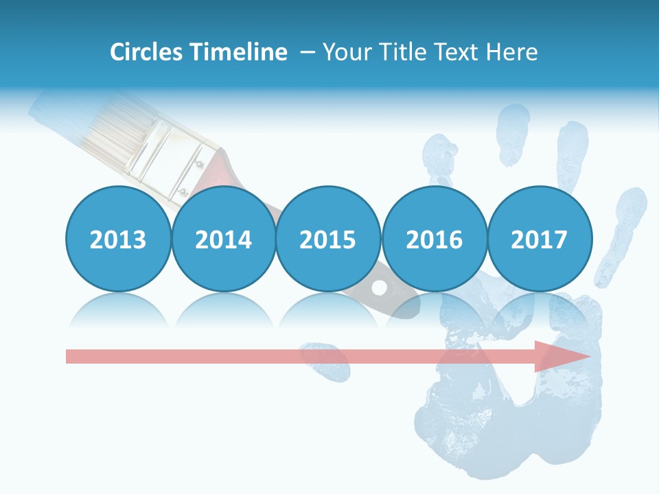Symbol Fingerprint Drawing PowerPoint Template