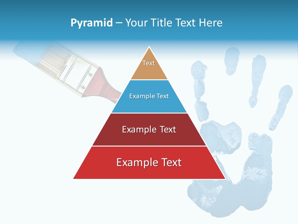 Symbol Fingerprint Drawing PowerPoint Template