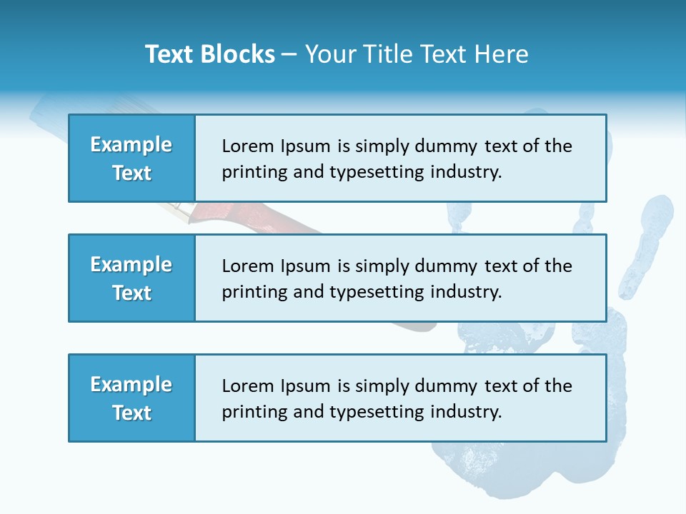 Symbol Fingerprint Drawing PowerPoint Template