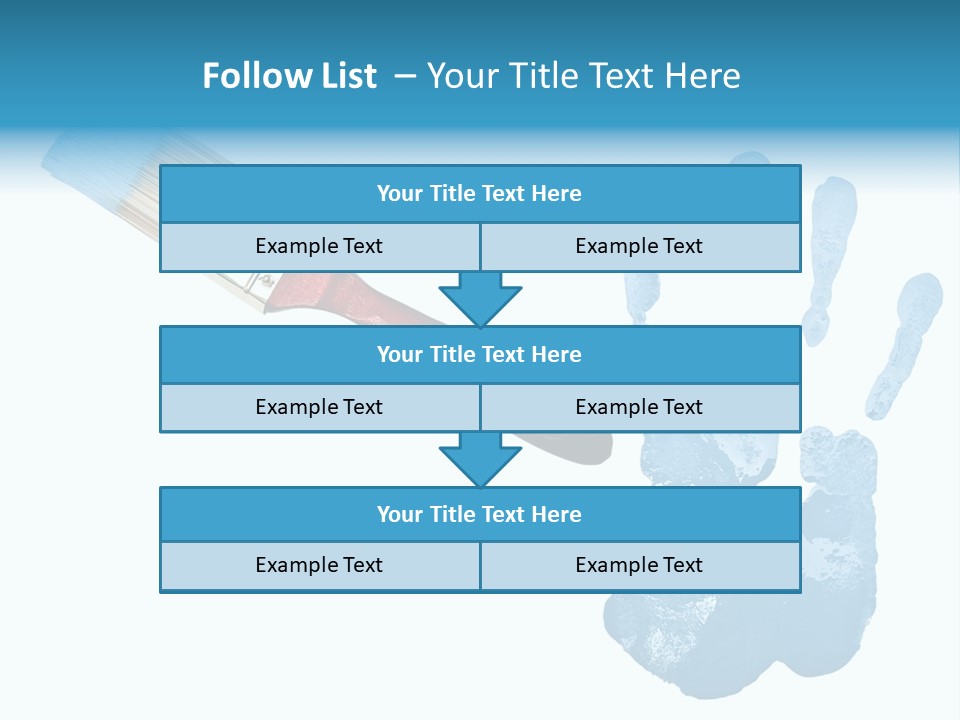 Symbol Fingerprint Drawing PowerPoint Template