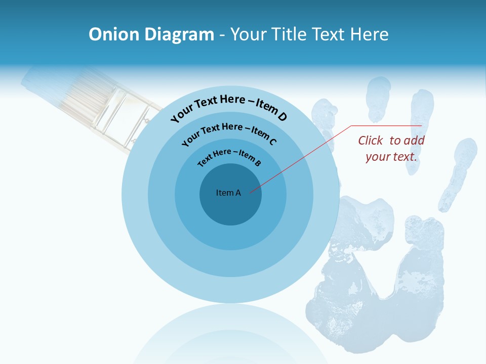 Symbol Fingerprint Drawing PowerPoint Template