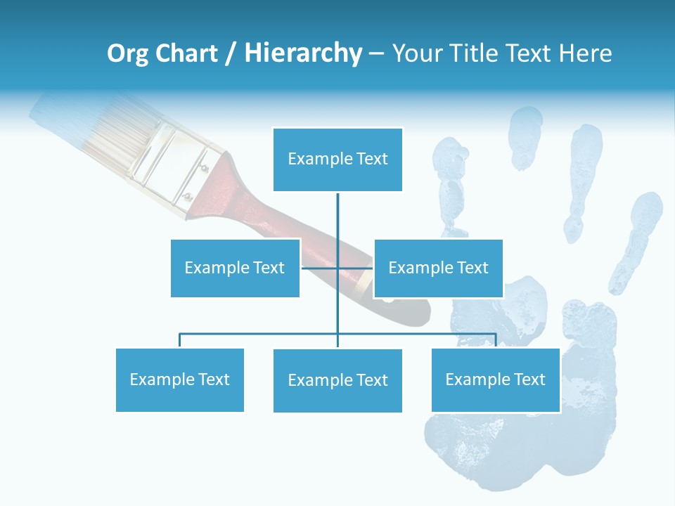 Symbol Fingerprint Drawing PowerPoint Template