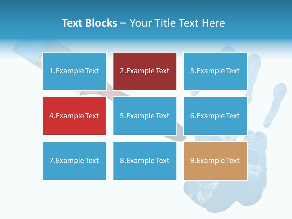 Symbol Fingerprint Drawing PowerPoint Template