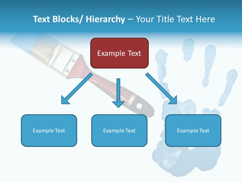 Symbol Fingerprint Drawing PowerPoint Template