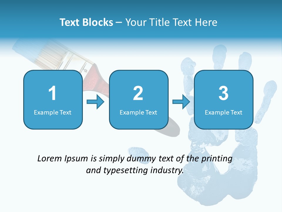 Symbol Fingerprint Drawing PowerPoint Template