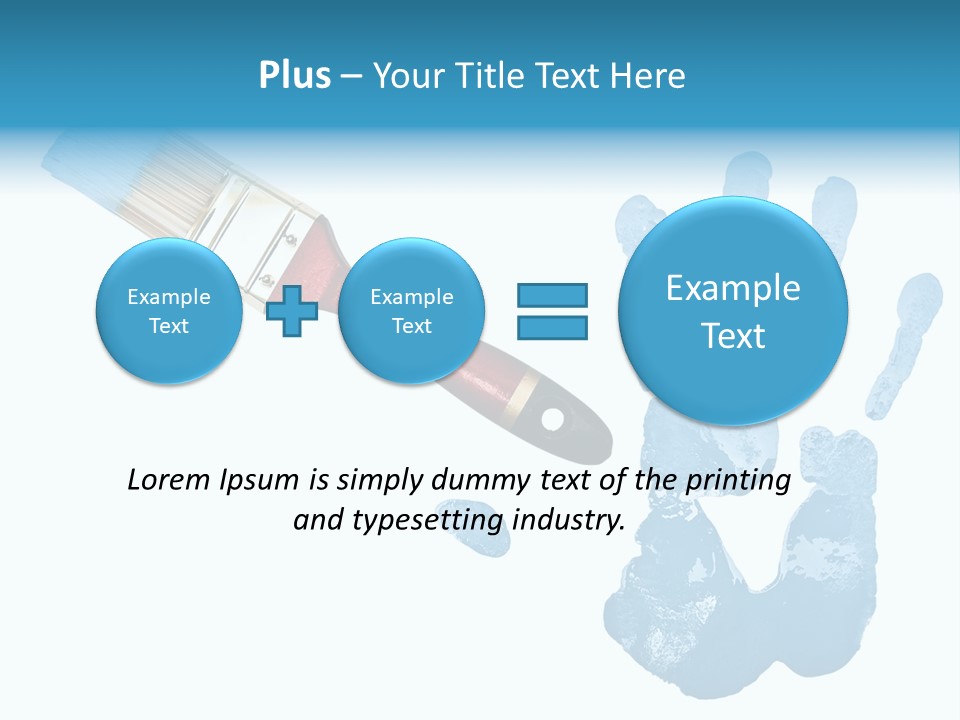 Symbol Fingerprint Drawing PowerPoint Template