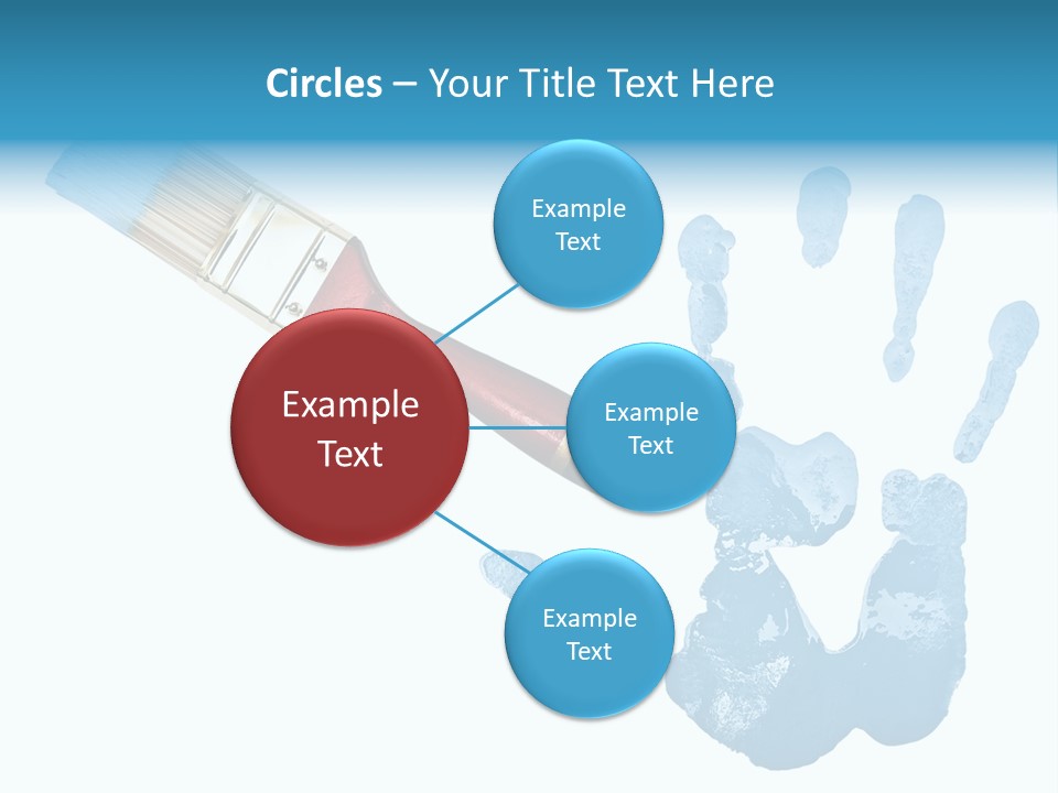 Symbol Fingerprint Drawing PowerPoint Template