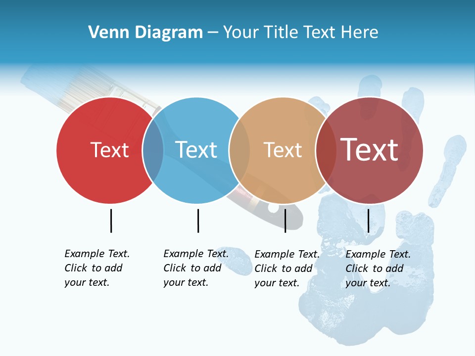 Symbol Fingerprint Drawing PowerPoint Template
