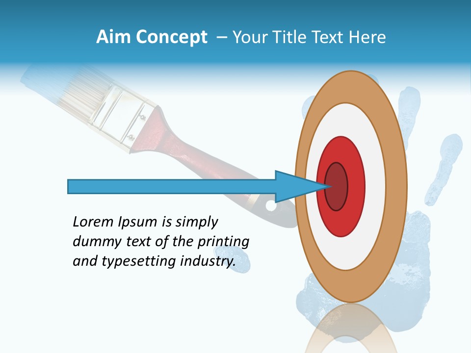 Symbol Fingerprint Drawing PowerPoint Template