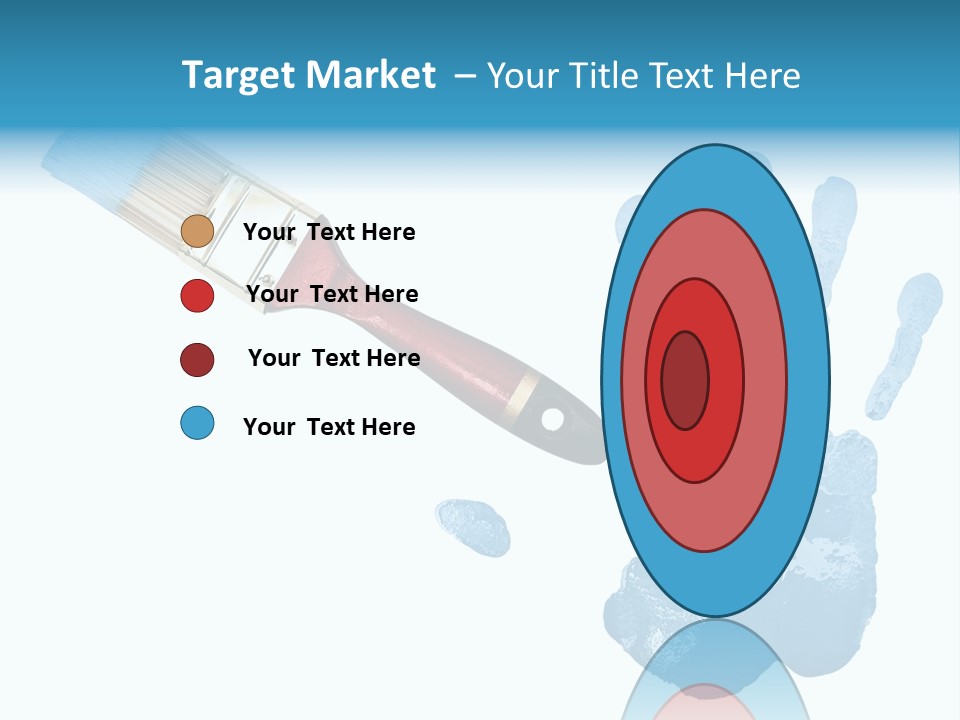 Symbol Fingerprint Drawing PowerPoint Template