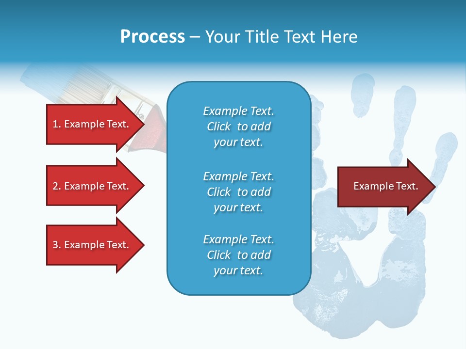 Symbol Fingerprint Drawing PowerPoint Template
