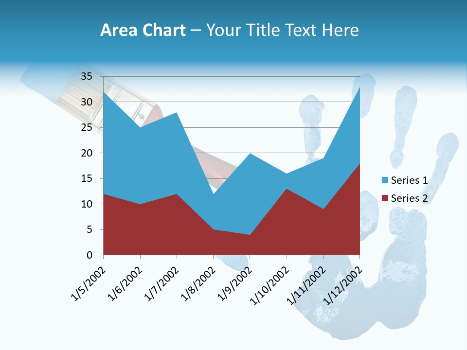 Symbol Fingerprint Drawing PowerPoint Template